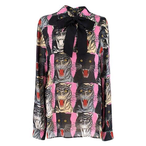 gucci tiger blouse|Gucci Tiger .